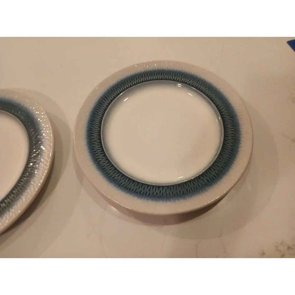 Set Of 2 Beautiful Pfaltzgraff Eclipse Blue 8.25
